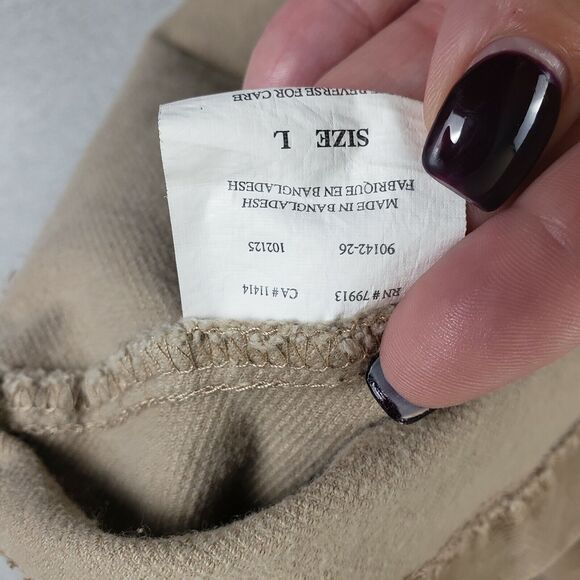 Motherhood Maternity Womens Beige Sleeveless V Neck Above Knee Shift Dress Sz L - Picture 6 of 7